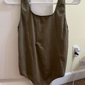 Skims Woman’s Scoop Neck Tank Bodysuit - Olive